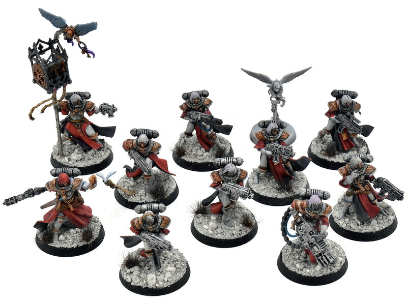 Games Workshop ADEPTA SORORITAS 11 Battle Sisters Squad #1 WELL PAINTED Warhammer 40K