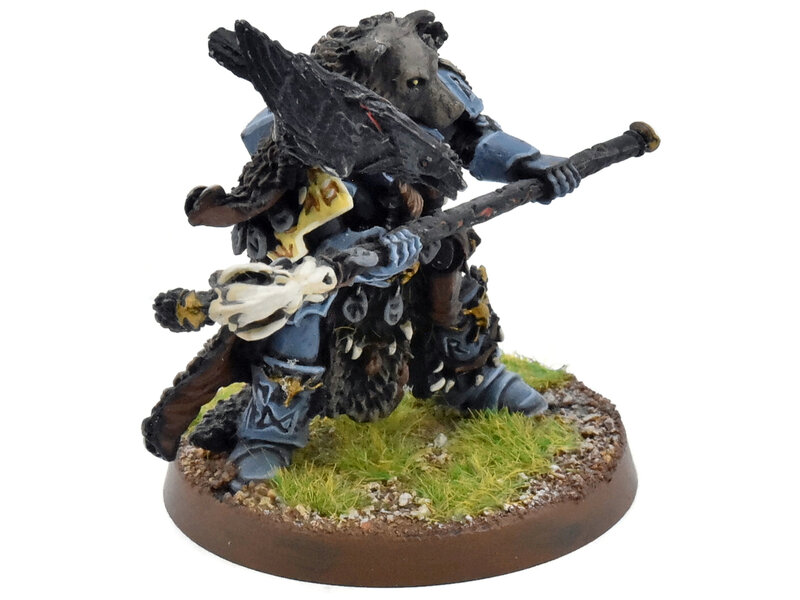Games Workshop SPACE WOLVES Njal Stormcaller In Terminator Armour #1 METAL WELL PAINTED 40K