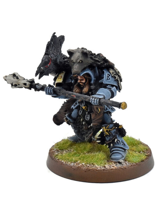 SPACE WOLVES Njal Stormcaller In Terminator Armour #1 METAL WELL PAINTED 40K