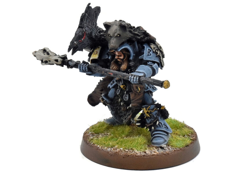 Games Workshop SPACE WOLVES Njal Stormcaller In Terminator Armour #1 METAL WELL PAINTED 40K