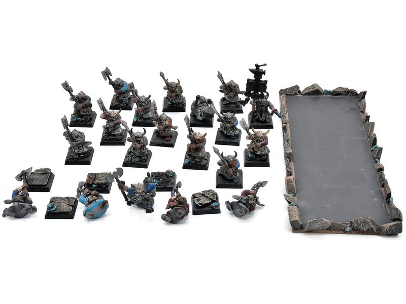 Games Workshop DWARFS 20 Dwarf Warriors With 2 Handed Axes #2 Warhammer Fantasy