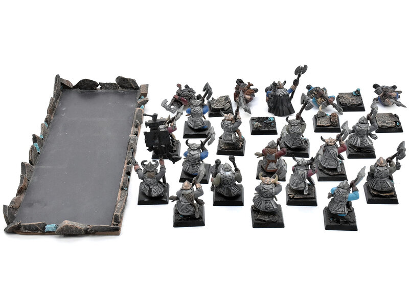Games Workshop DWARFS 20 Dwarf Warriors With 2 Handed Axes #2 Warhammer Fantasy