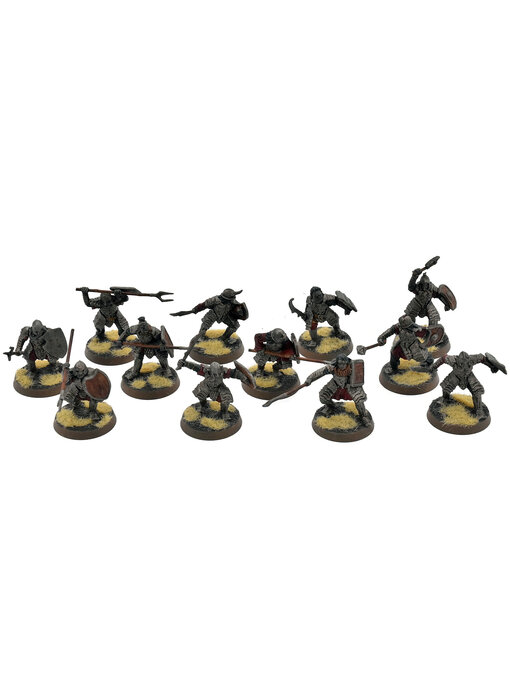 LOTR 12 Morannon Orcs #1 WELL PAINTED Middle Earth Strategy Battle Game