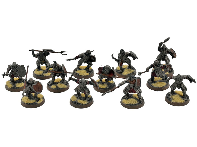 Games Workshop LOTR 12 Morannon Orcs #1 WELL PAINTED Middle Earth Strategy Battle Game
