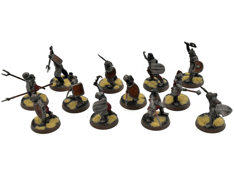 Games Workshop LOTR 12 Morannon Orcs #1 WELL PAINTED Middle Earth Strategy Battle Game
