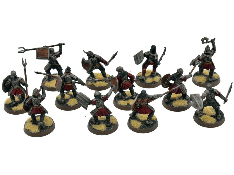 Games Workshop LOTR 12 Morannon Orcs #1 WELL PAINTED Middle Earth Strategy Battle Game