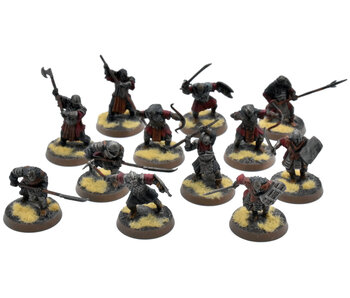LOTR 12 Mordor Orcs #2 WELL PAINTED Middle Earth Strategy Battle Game