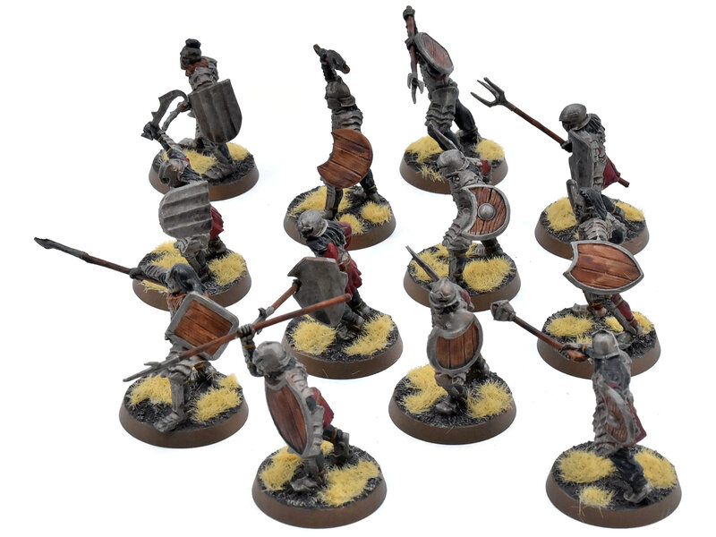 Games Workshop LOTR 12 Morannon Orcs #2 WELL PAINTED Middle Earth Strategy Battle Game