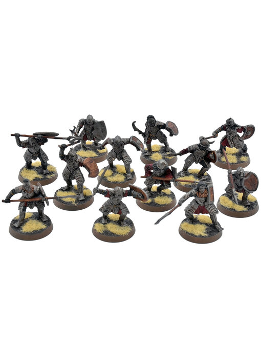 LOTR 12 Morannon Orcs #2 WELL PAINTED Middle Earth Strategy Battle Game