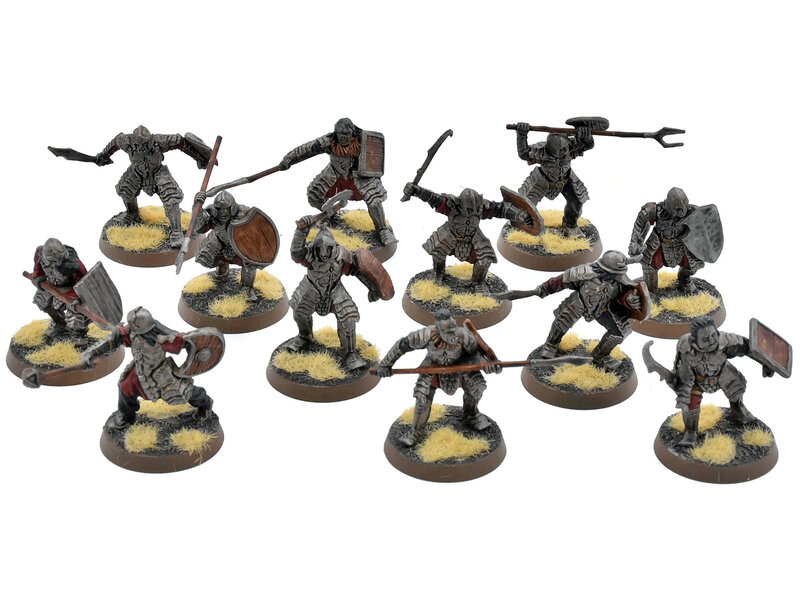 Games Workshop LOTR 12 Morannon Orcs #3 WELL PAINTED Middle Earth Strategy Battle Game
