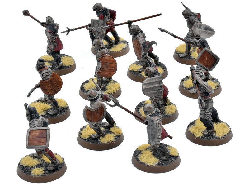 Games Workshop LOTR 12 Morannon Orcs #3 WELL PAINTED Middle Earth Strategy Battle Game