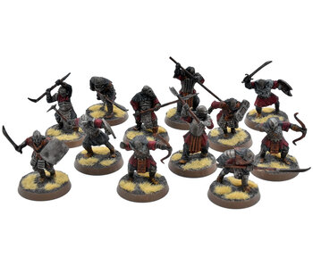 LOTR 12 Mordor Orcs #3 WELL PAINTED Middle Earth Strategy Battle Game