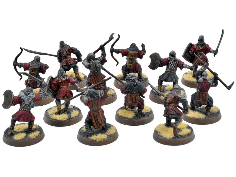 Games Workshop LOTR 12 Mordor Orcs #3 WELL PAINTED Middle Earth Strategy Battle Game