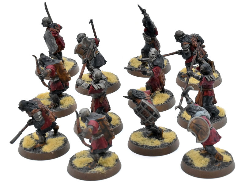 Games Workshop LOTR 12 Mordor Orcs #3 WELL PAINTED Middle Earth Strategy Battle Game