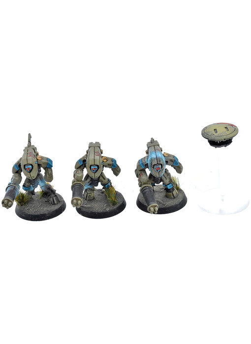 TAU EMPIRE 3 Xv25 Stealth Battlesuits With Drones #2 WELL PAINTED Warhammer 40K