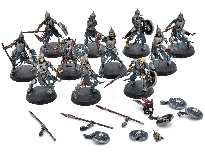 Games Workshop SOULBLIGHT GRAVELORDS 11 Deathrattle Skeletons #1 DAMAGED Sigmar Mostly Broken