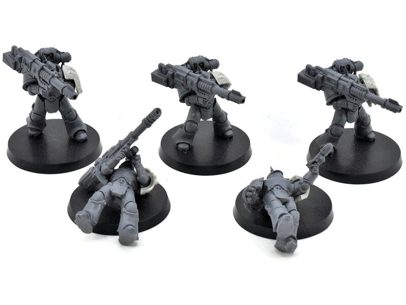 Games Workshop CHAOS SPACE MARINES 5 Havocs #1 CONVERTED Warhammer 40K