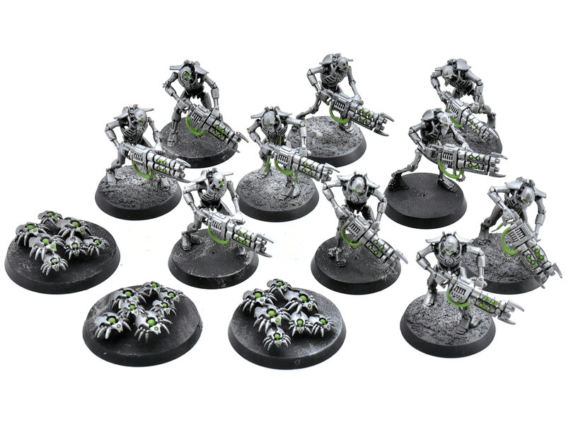 Games Workshop NECRONS 10 Necron Warriors With Scarab Swarms #2 Warhammer 40K
