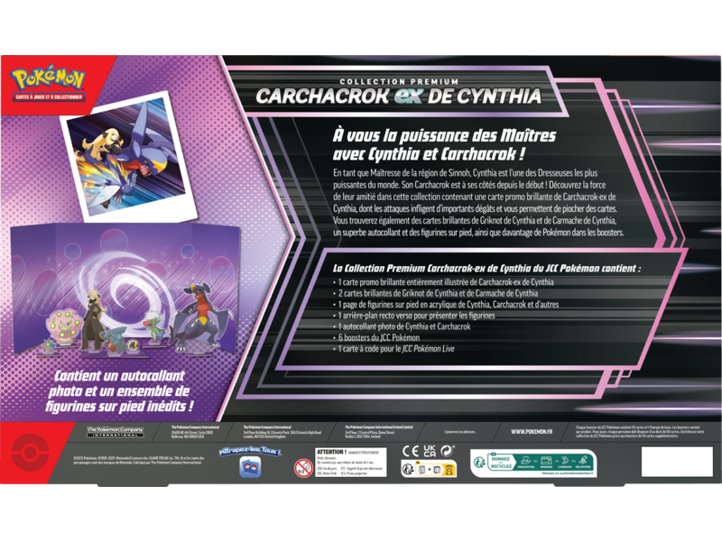 Pokémon Trading cards Pokemon Cynthia's Garchomp Ex Premium Collection (FRENCH)