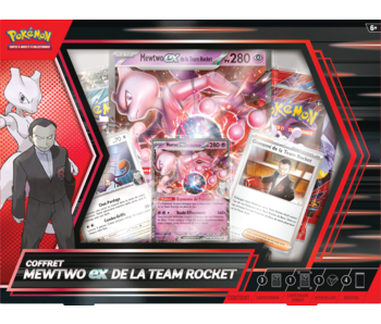 Pokemon French Team Rocket's Mewtwo Ex Box