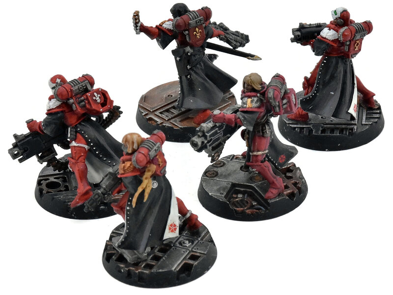 Games Workshop ADEPTA SORORITAS 5 Retributor Squad #1 WELL PAINTED Warhammer 40K