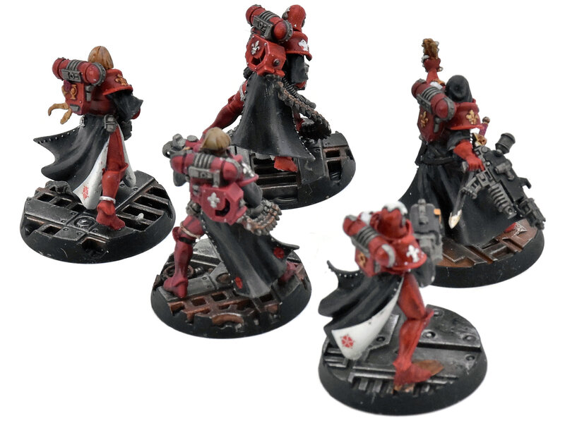 Games Workshop ADEPTA SORORITAS 5 Retributor Squad #1 WELL PAINTED Warhammer 40K