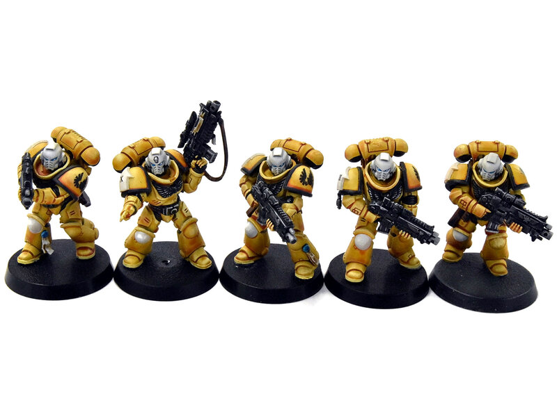 Games Workshop SPACE MARINES Imperial Fists 10 Intercessors #2 WELL PAINTED Warhammer 40K
