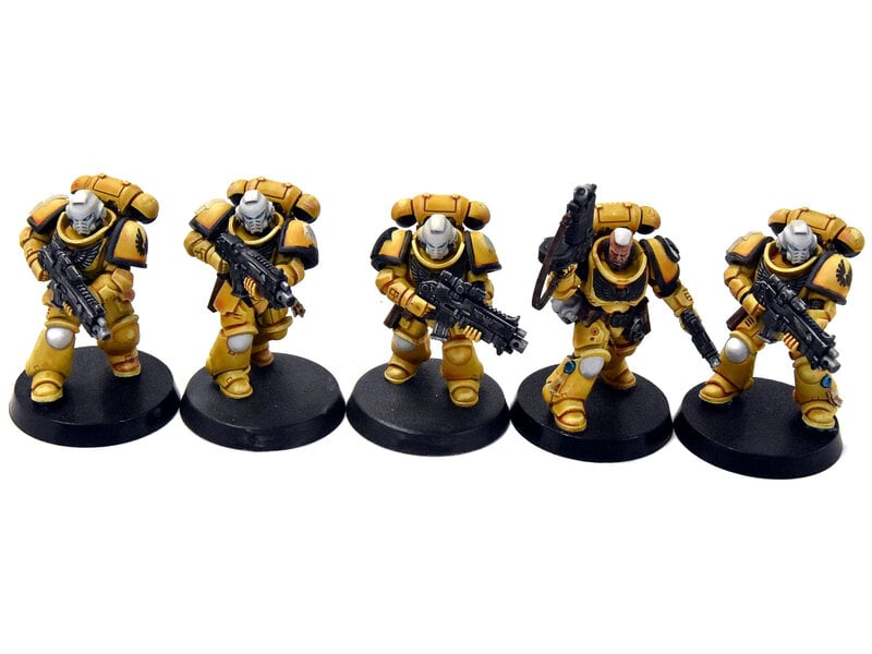 Games Workshop SPACE MARINES Imperial Fists 10 Intercessors #2 WELL PAINTED Warhammer 40K