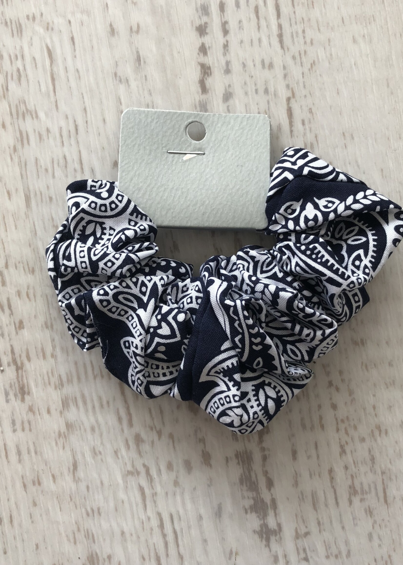 Golden Stella Paisley Hair Scrunchie