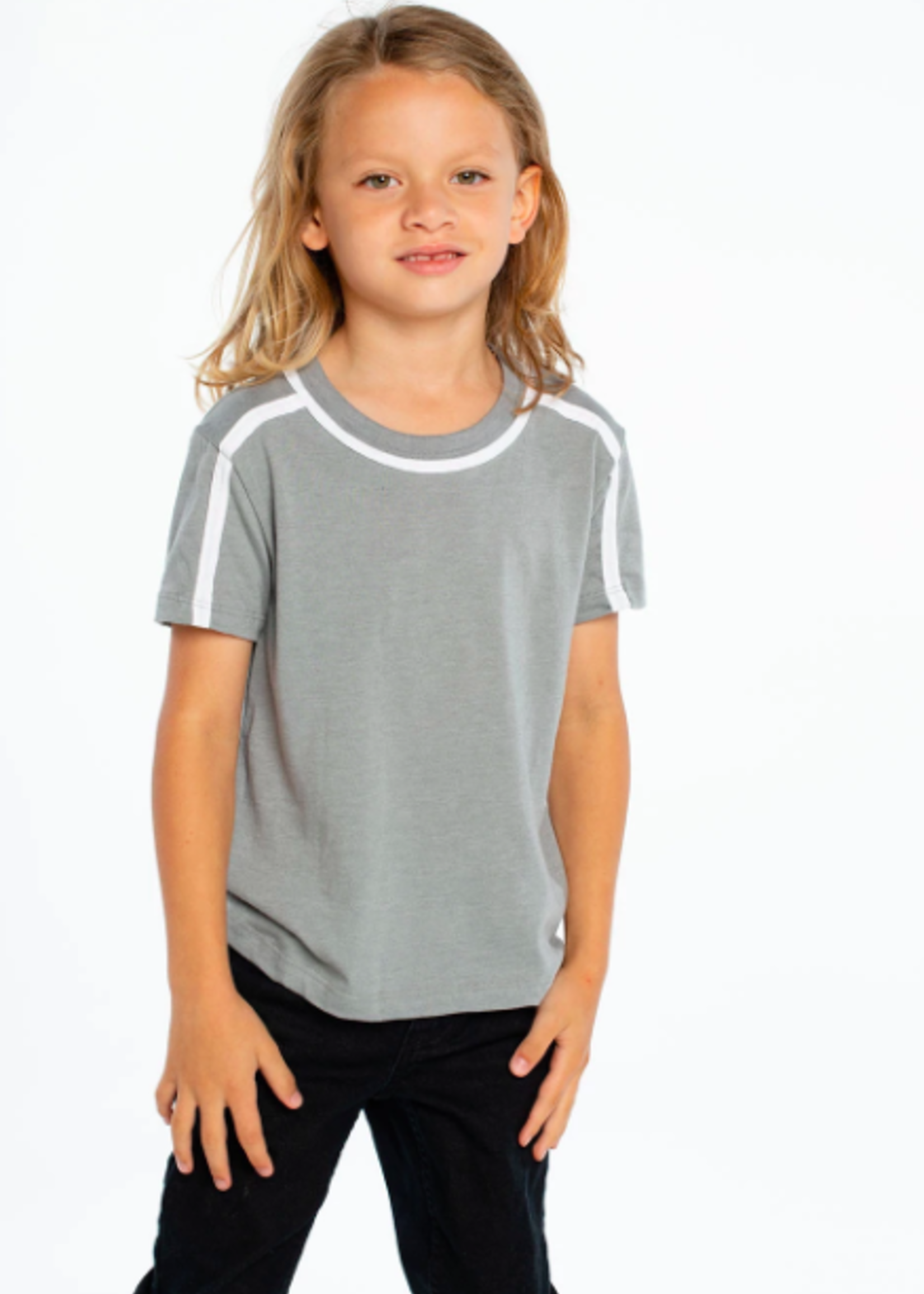 Chaser Vintage Jersey S/S Tee W/ Contrast Strappings