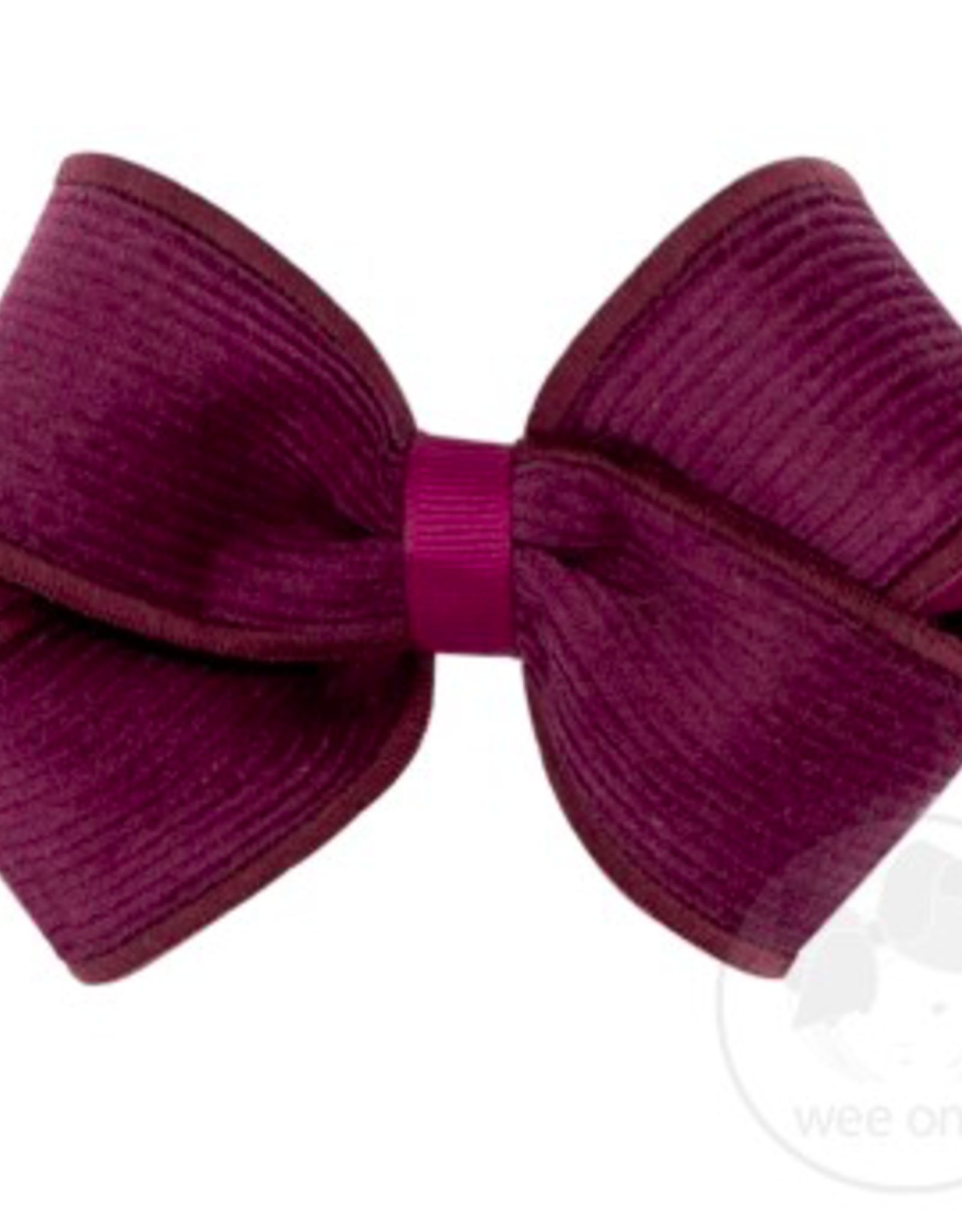 Wee Ones Small Corduroy Overlay Bow