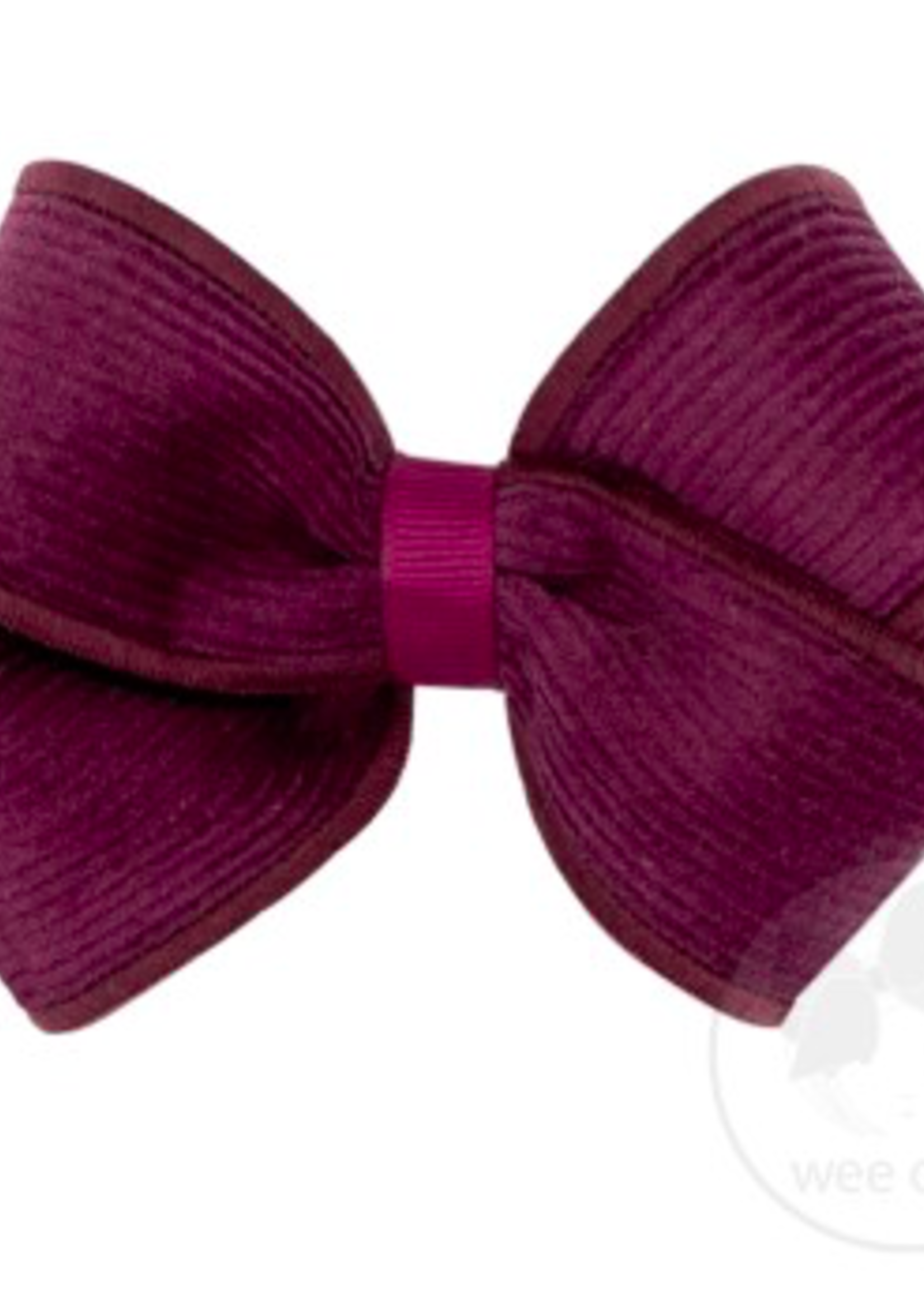 Wee Ones Small Corduroy Overlay Bow