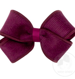 Wee Ones Small Corduroy Overlay Bow