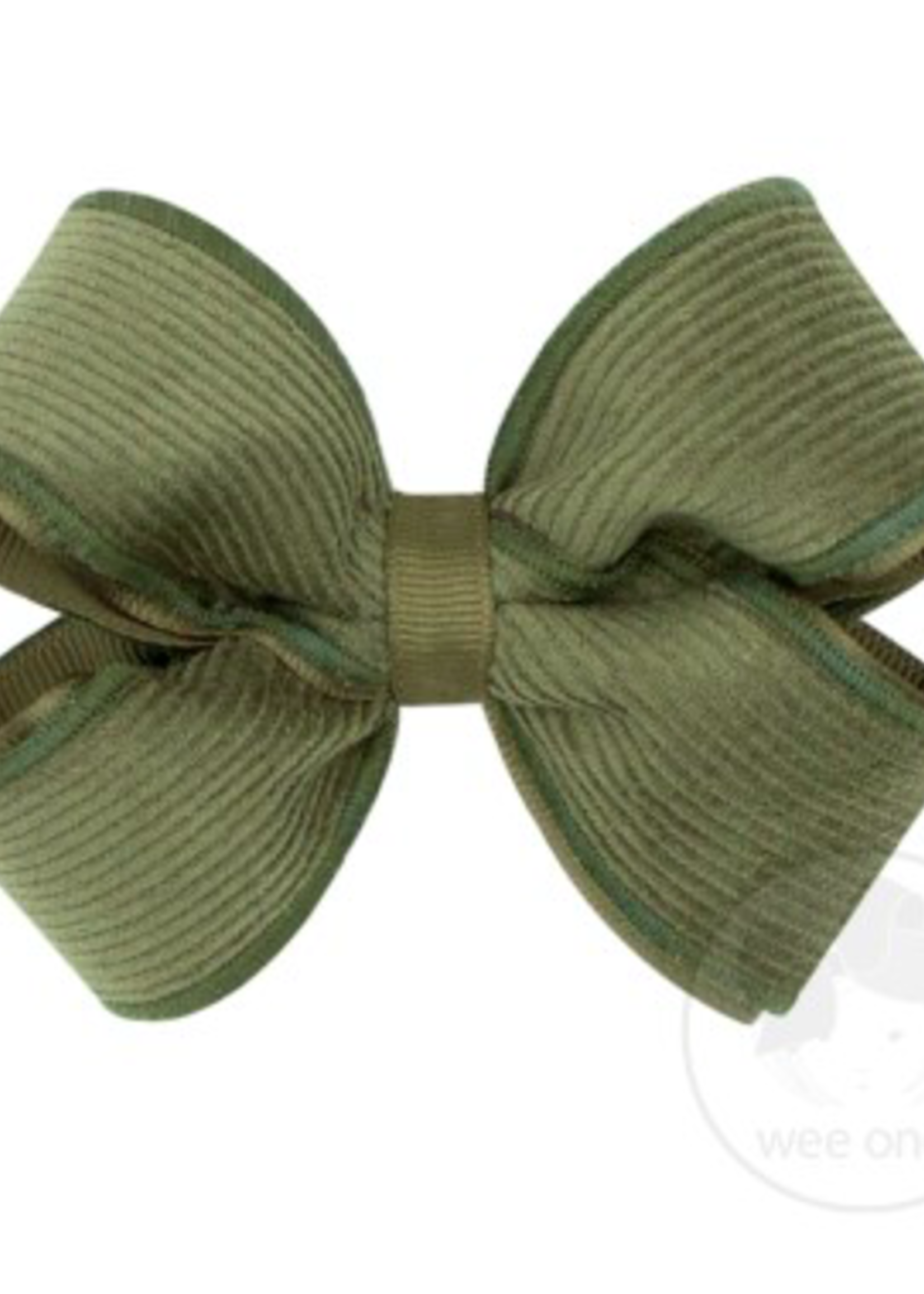 Wee Ones Small Corduroy Overlay Bow