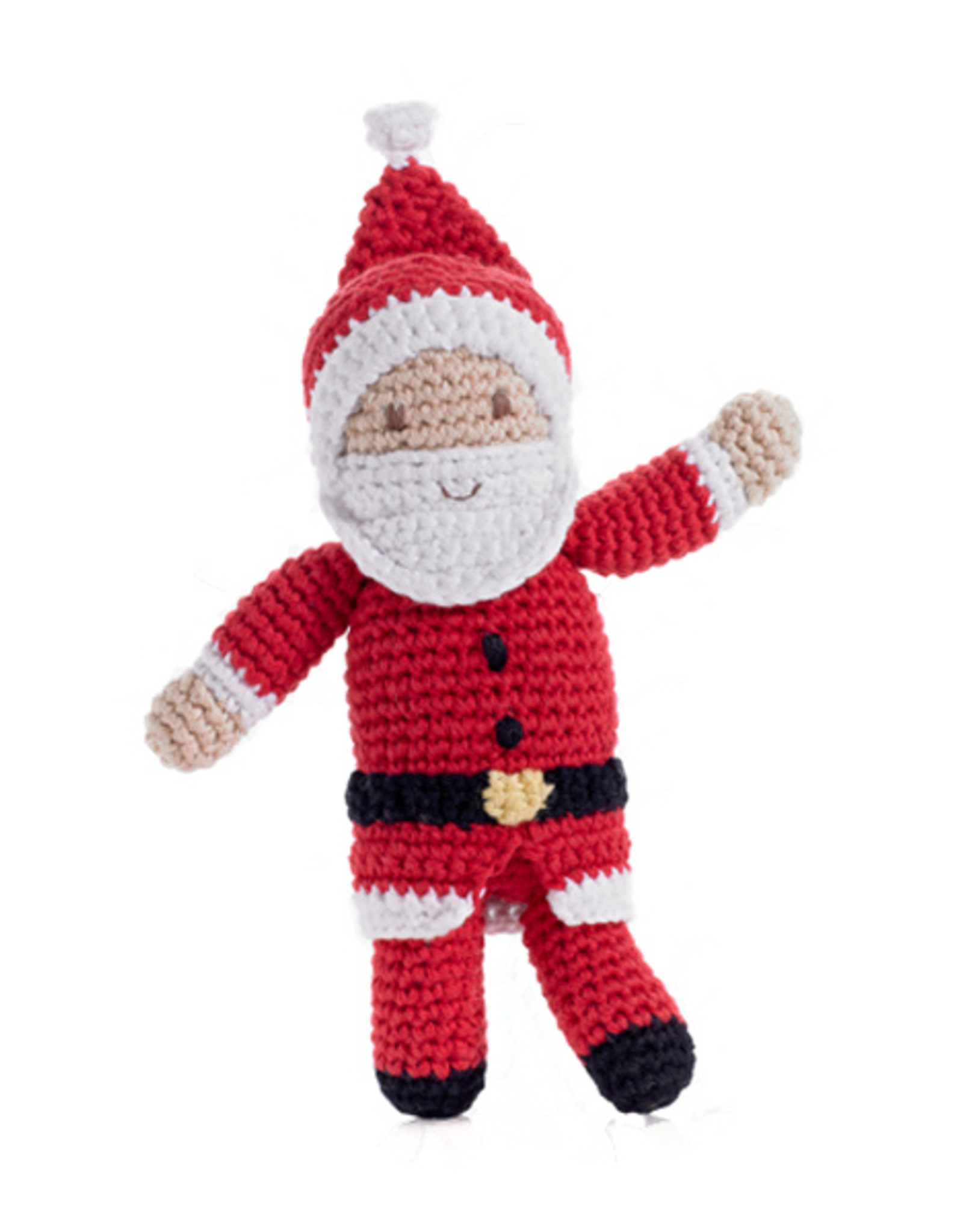 Pebble Santa Rattle