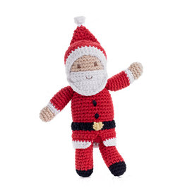 Pebble Santa Rattle