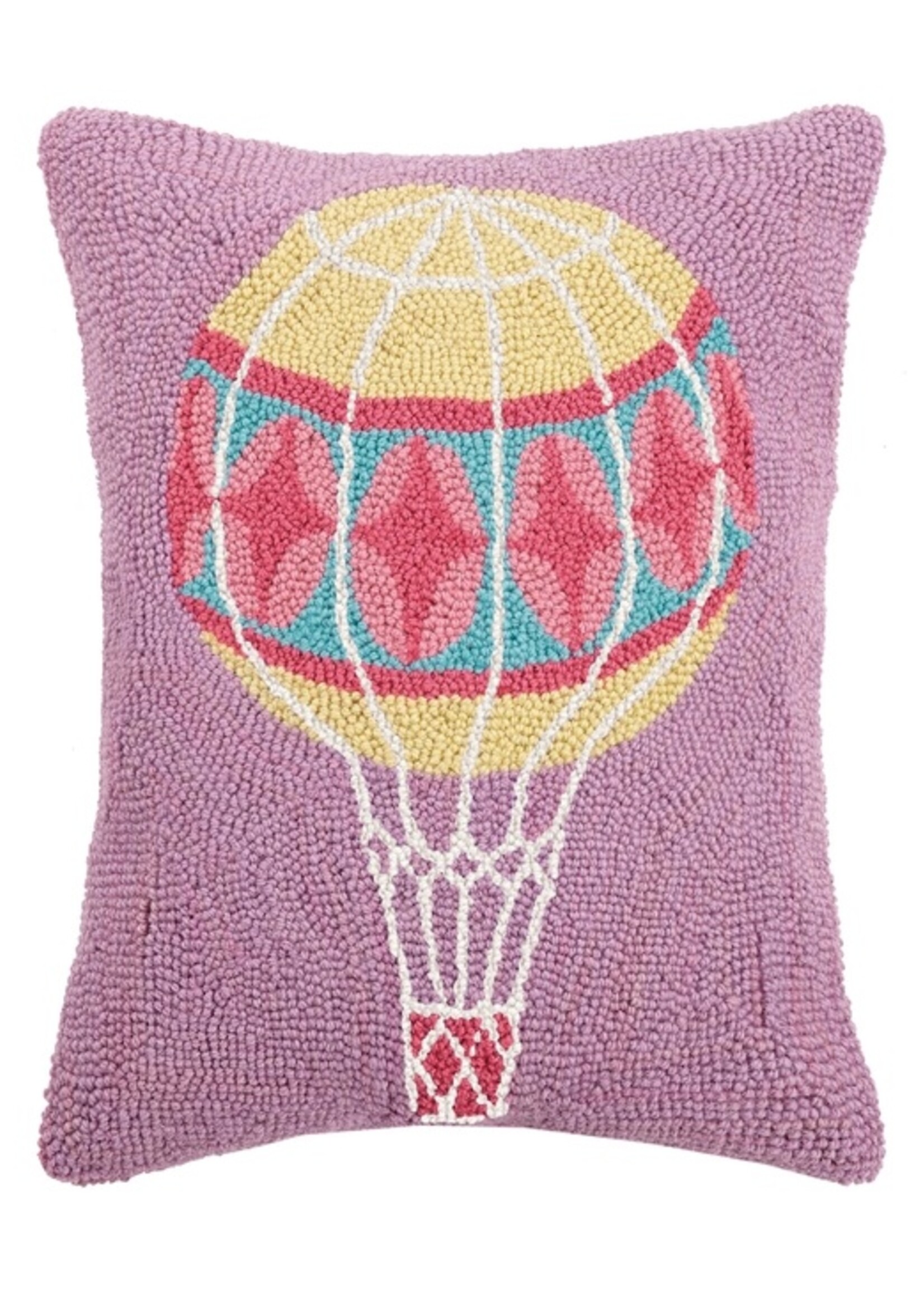 Peking Handicraft Pastel Hot Air Balloon Hook Pillow