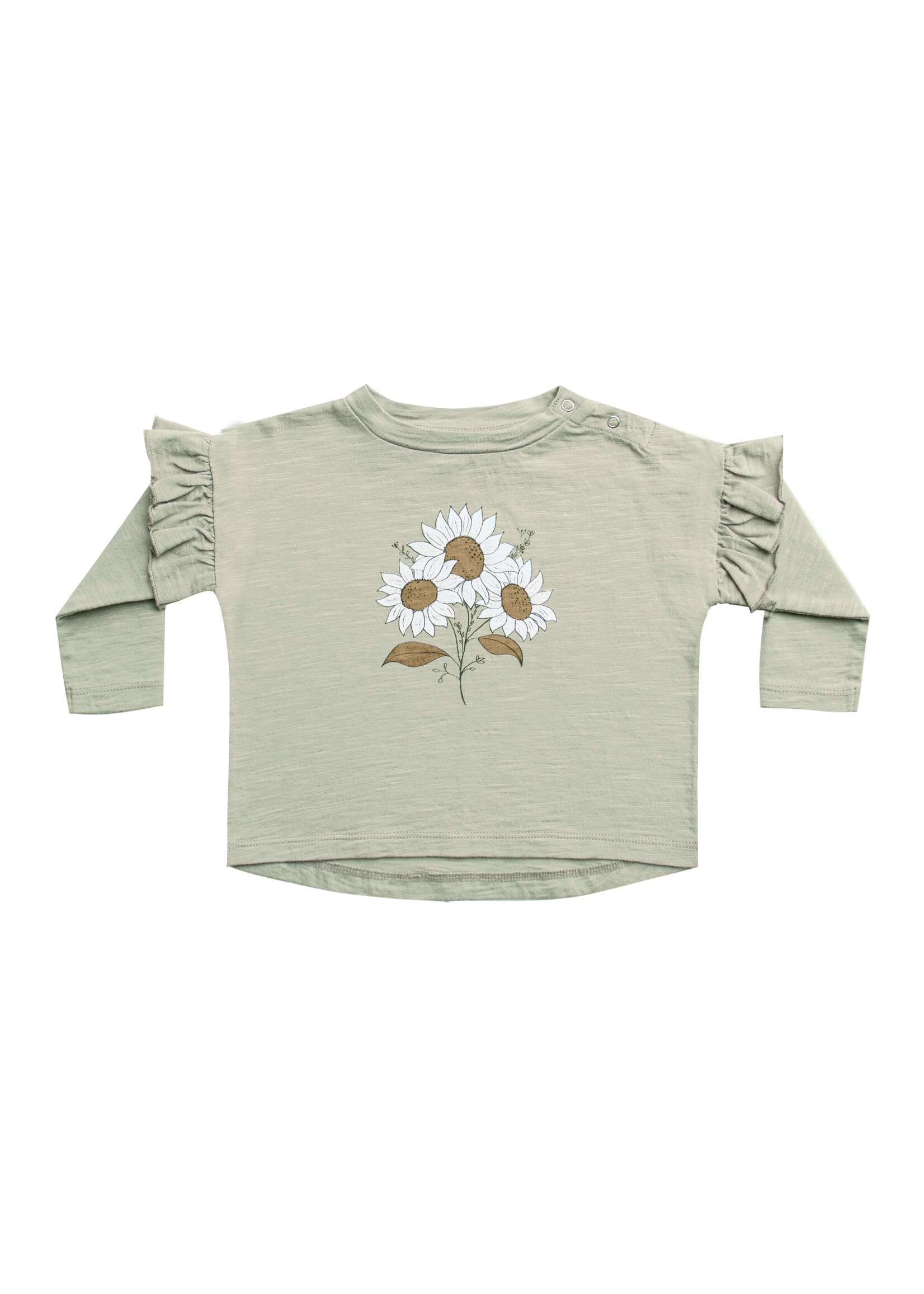 Rylee + Cru Ruffle Longsleeve Tee
