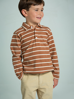 Little English Long Sleeve Striped Polo