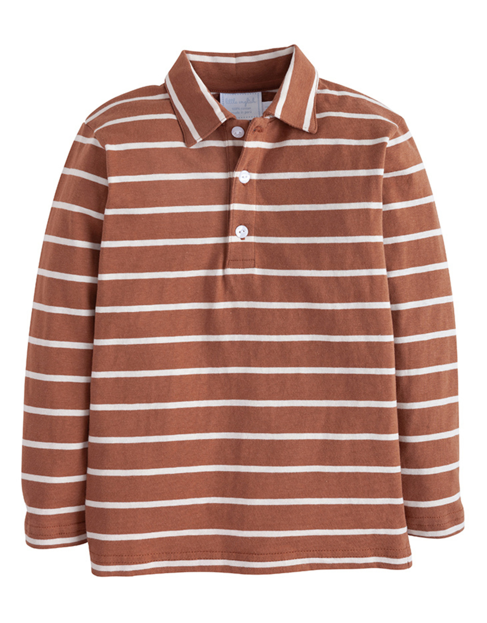 Little English Long Sleeve Striped Polo