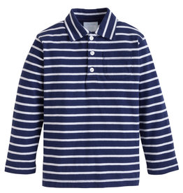 Little English Long Sleeve Striped Polo