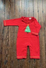 Luigi Kids L/S Ruffle Neck X-mas Romper