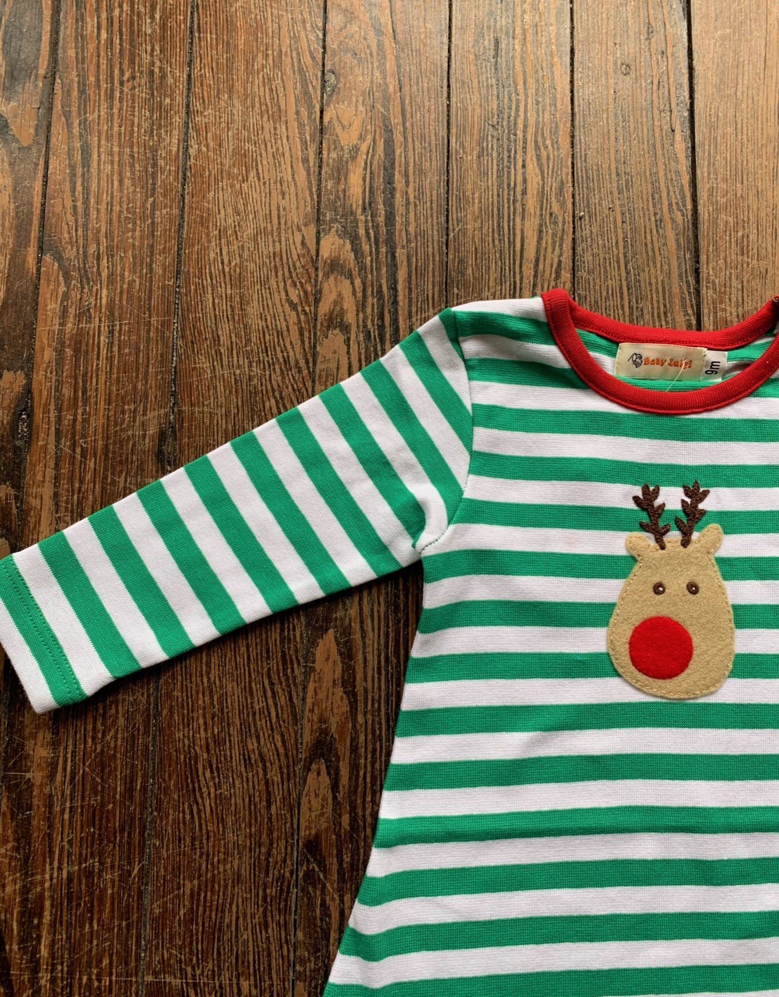 Luigi Kids L/S Ruffle Rudolph Dress