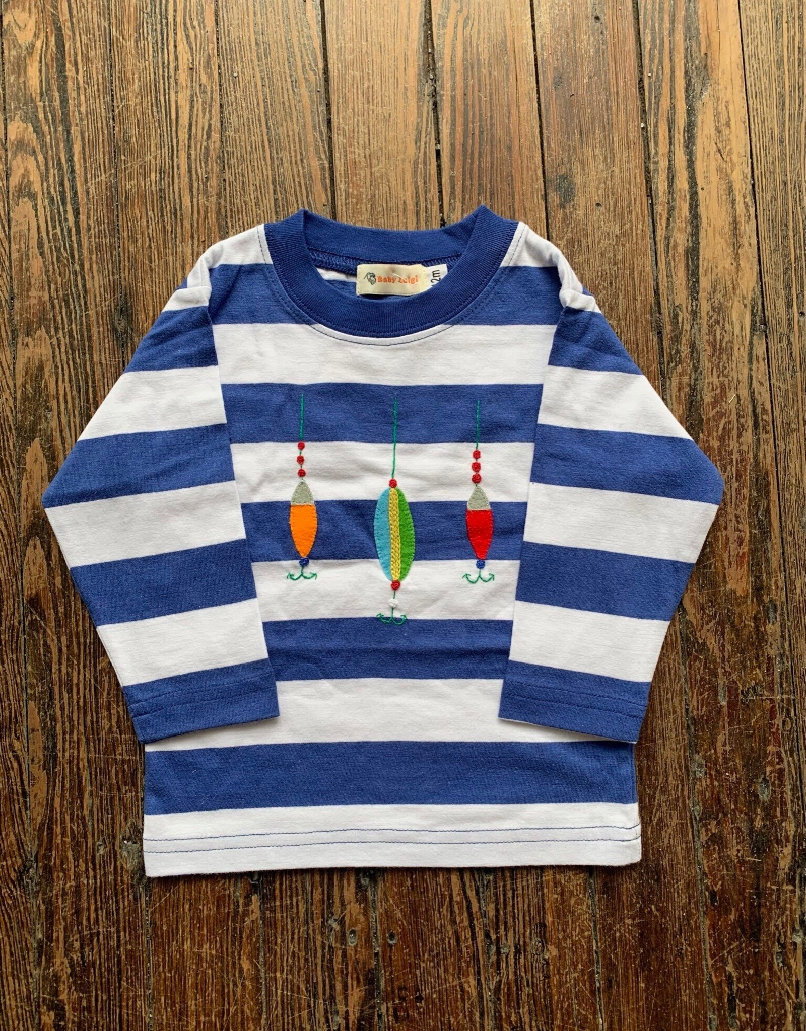 Luigi Kids L/S Wide Stripe Lures T-Shirt