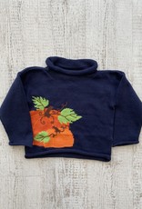 Luigi Kids Roll Neck Pumpkins Sweater