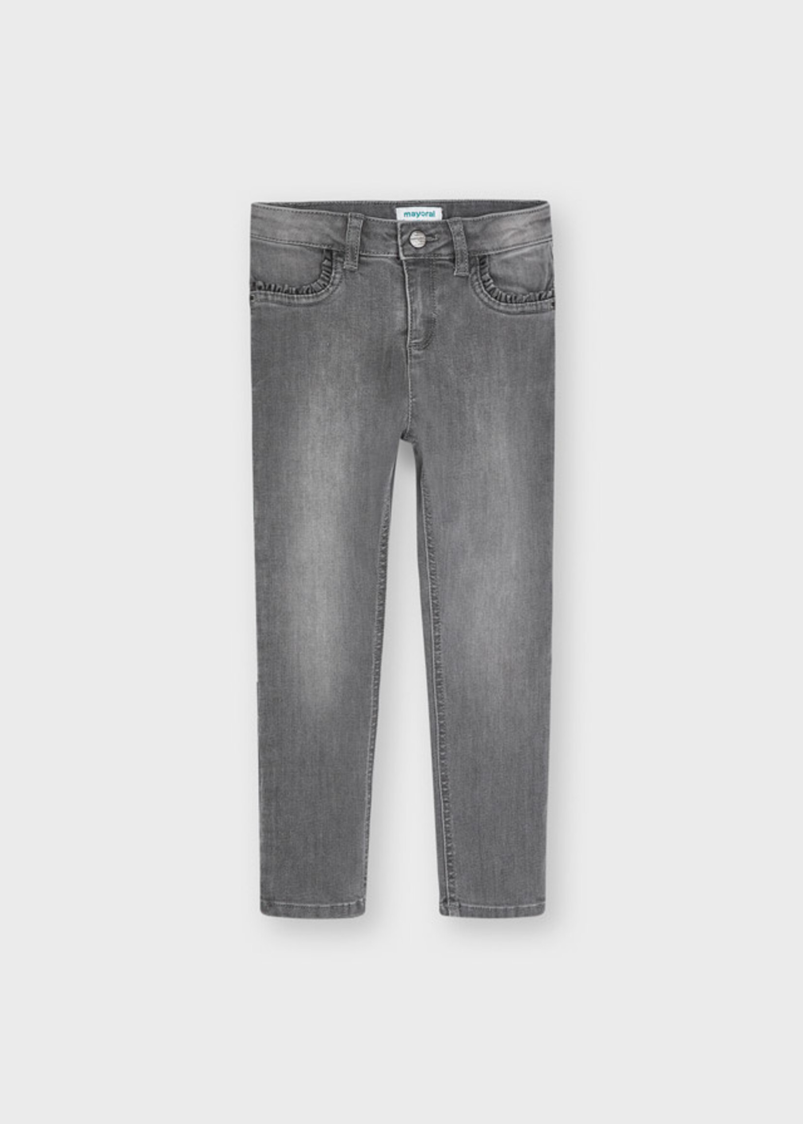 Mayoral Ruffle Pocket Skinny Pant