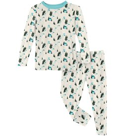 KicKee Pants Print Long Sleeve Pajama Set