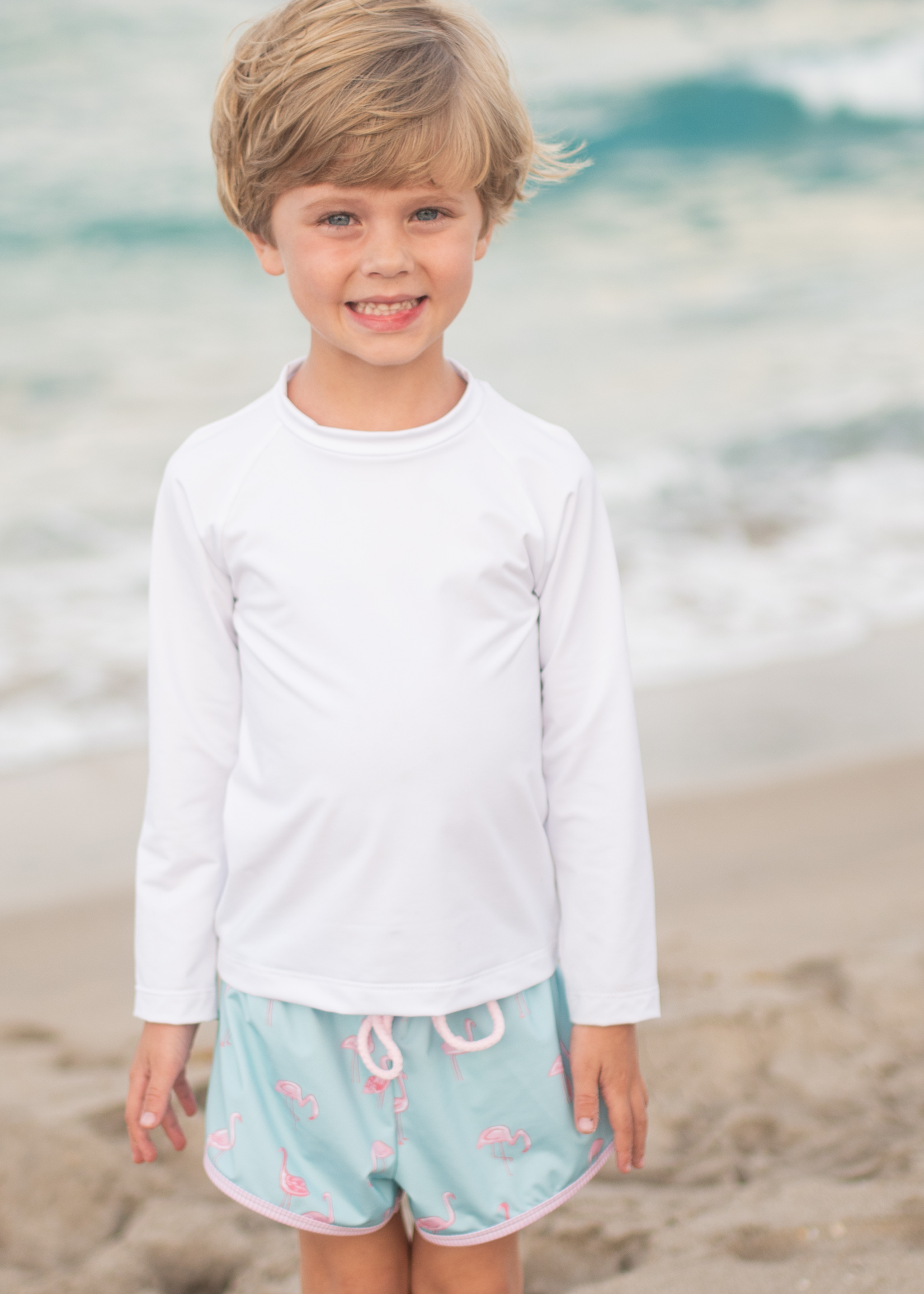 James and Lottie Navy Rash Guard