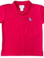 James and Lottie Red Polo Blue Puppy