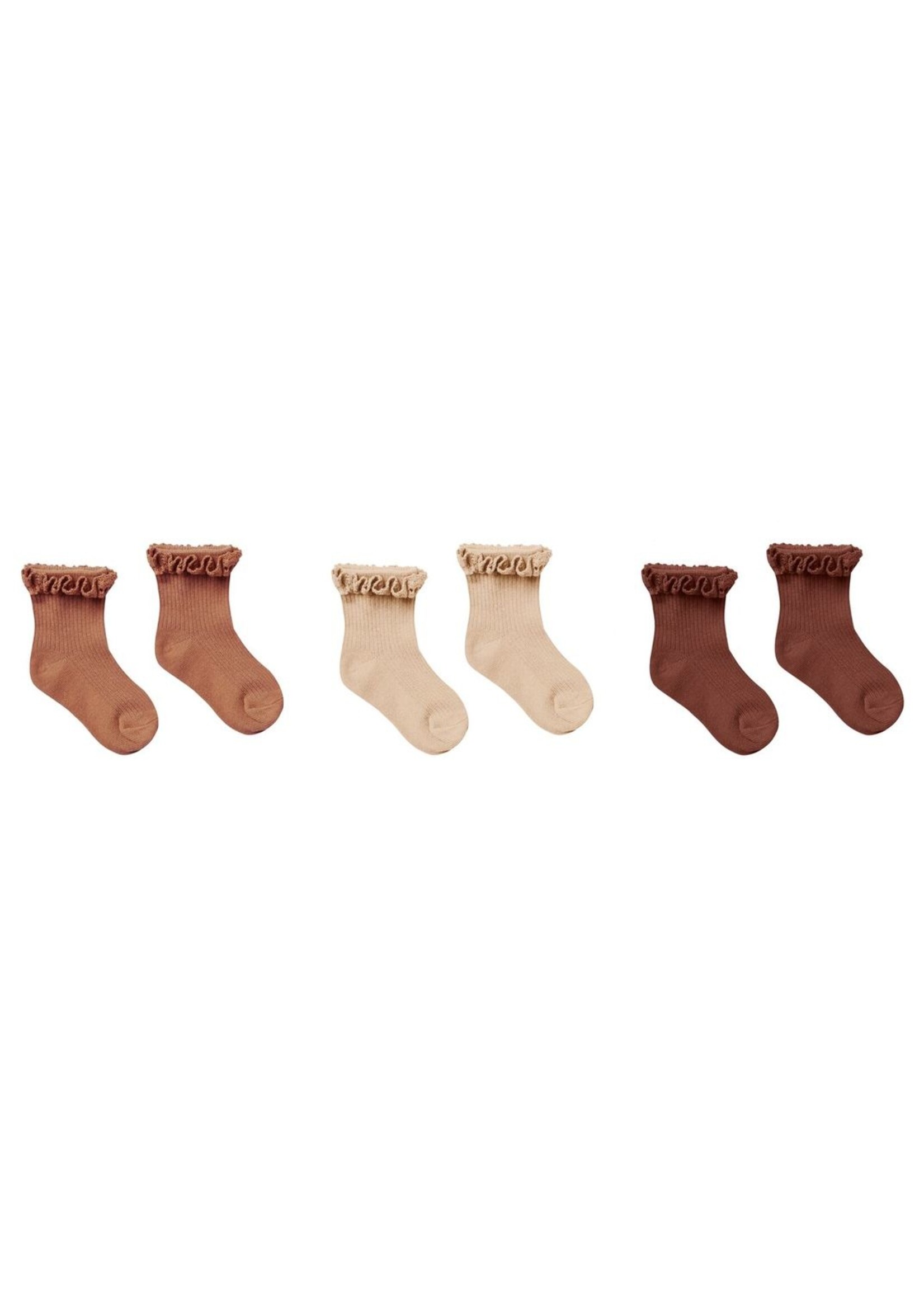 Rylee + Cru Lace Trim Socks